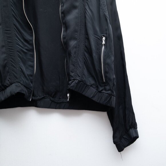 Blank NYC Black Zipped Up Long Sleeves Jacket - Picture 4 of 6